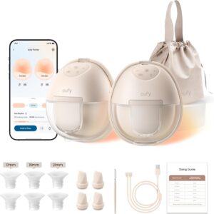 eufy Heated Wearable Breast Pump S1, HeatFlow, Hands-Free