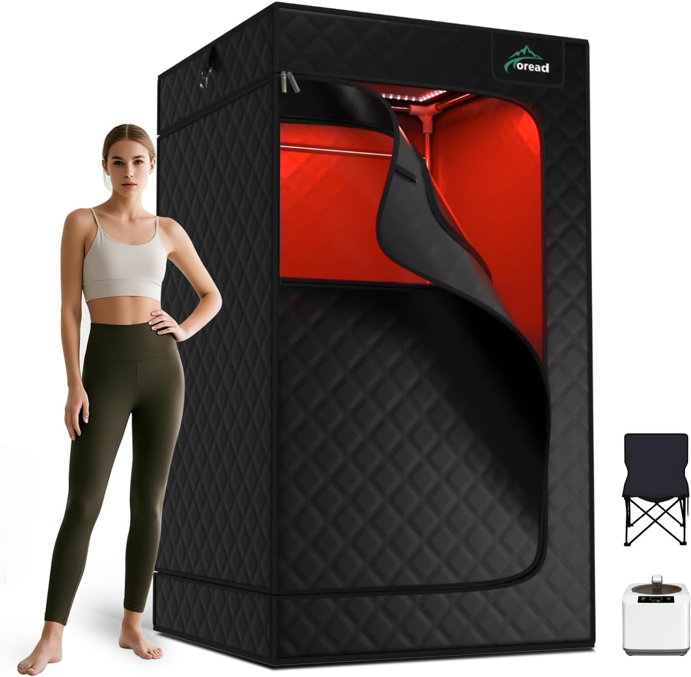 TOREAD Red Light Infrared Sauna with Red Light Therapy